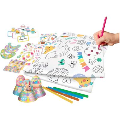 Creative Craft Group Kleur je eigen pasen tafelkleed, eierdopjes en naambordjes Multi Creative Craft Group Kleur je eigen pasen tafelkleed, eierdopjes en naambordjes Multi