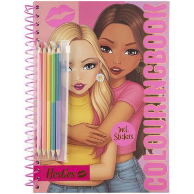 Creative Craft Group Besties kleurboek neon a4 met kleurpotloden Multi kleuren Creative Craft Group Besties kleurboek neon a4 met kleurpotloden Multi kleuren