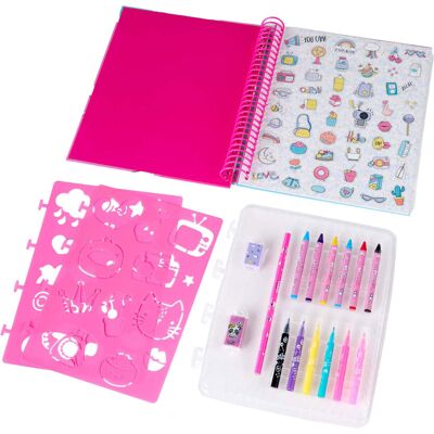 Canenco Cutie crew sjabloon activiteiten kleurboek Multi kleuren Canenco Cutie crew sjabloon activiteiten kleurboek Multi kleuren