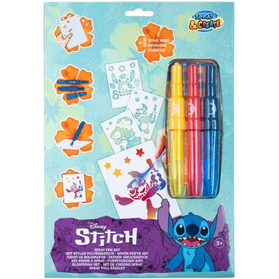 Canenco Stitch blaaspennen met 3 sjablonen set Multi kleuren Canenco Stitch blaaspennen met 3 sjablonen set Multi kleuren
