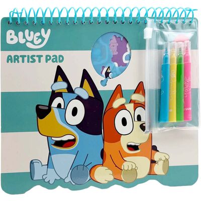 Speelgoedland Bluey kleurblok met stencils en sjablonen Multi kleuren Speelgoedland Bluey kleurblok met stencils en sjablonen Multi kleuren