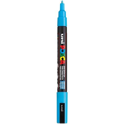 Uni Posca pc3m acrylmarker lichtblauw - ronde punt tot 1,3 mm Lichtblauw Uni Posca pc3m acrylmarker lichtblauw - ronde punt tot 1,3 mm Lichtblauw