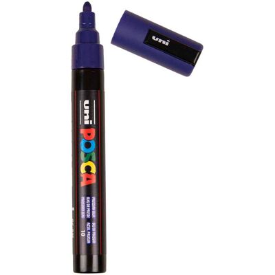 Uni Posca verfmarker pc5m pruisisch blauw - conische punt 2,5 mm Pruisischblauw Uni Posca verfmarker pc5m pruisisch blauw - conische punt 2,5 mm Pruisischblauw