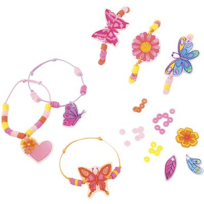 Graine Creative Graine krimpfolie set armbanden vlinders en bloemen Multi kleuren Graine Creative Graine krimpfolie set armbanden vlinders en bloemen Multi kleuren