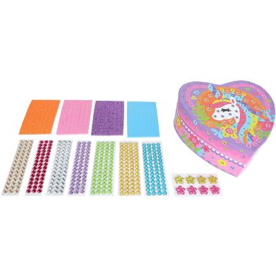 Versier je eigen Sieradendoos Eenhoorn Multi kleuren Versier je eigen Sieradendoos Eenhoorn Multi kleuren