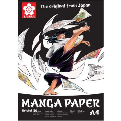 Sakura manga papier a4, 250g, 20 vellen Multi Kleuren Sakura manga papier a4, 250g, 20 vellen Multi Kleuren