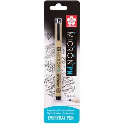 Sakura blisterkaart pigma micron pn zwart, 1 stuks Zwart Sakura blisterkaart pigma micron pn zwart, 1 stuks Zwart