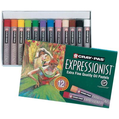Sakura cray-pas expressionist set 12 oliepastels Multi Kleuren Sakura cray-pas expressionist set 12 oliepastels Multi Kleuren