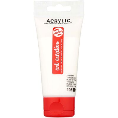 Talens art creation acrylverf tube 75ml titaanwit 105 Titaanwit Talens art creation acrylverf tube 75ml titaanwit 105 Titaanwit