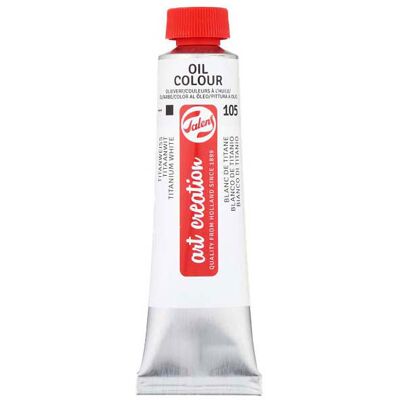 Talens art creation olieverf tube 40ml titaanwitsaffloerolie Titaanwit (Saffloerolie) Talens art creation olieverf tube 40ml titaanwitsaffloerolie Titaanwit (Saffloerolie)