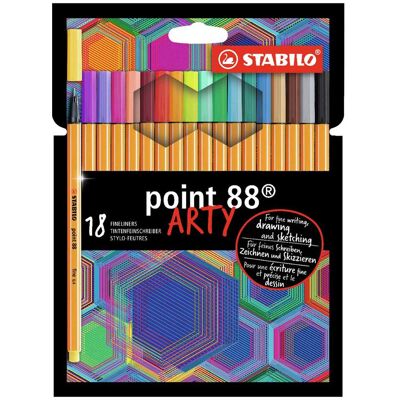STABILO Point 88 ARTY Fineliner Assorti Kleuren - Fineliner STABILO Point 88 ARTY Fineliner Assorti Kleuren - Fineliner