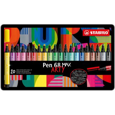 STABILO Pen 68 MAX Assortiment Kleuren - Viltstift voor creativiteit STABILO Pen 68 MAX Assortiment Kleuren - Viltstift voor creativiteit