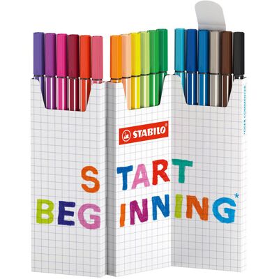 STABILO Pen 68 Feltstift Set - Assortiment van 12 kleuren STABILO Pen 68 Feltstift Set - Assortiment van 12 kleuren