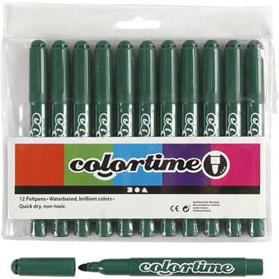 Groene Marker Creativ Company - 12 st., 5mm Groene Marker Creativ Company - 12 st., 5mm