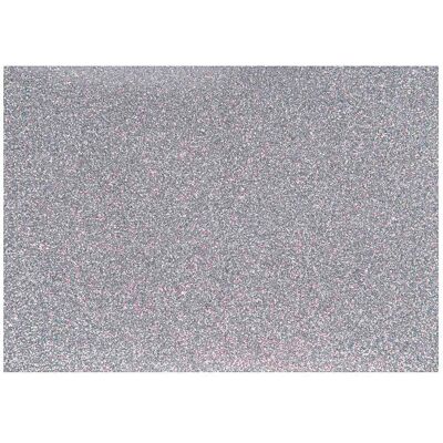 CC Hobby Zilveren Glitter Strijkfolie - Textieldecoratie - A5 CC Hobby Zilveren Glitter Strijkfolie - Textieldecoratie - A5