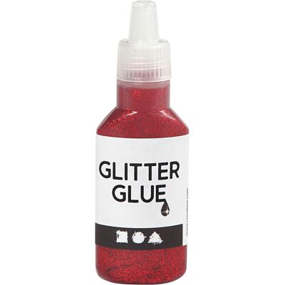 Creativ Company Glitterlijm rood, 25 ml Creativ Company Glitterlijm rood, 25 ml