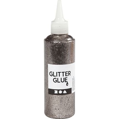 Creativ Company Glitterlijm zilver, 118ml Zilver Creativ Company Glitterlijm zilver, 118ml Zilver