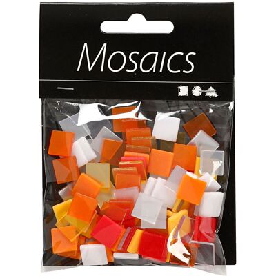 Creativ Company Mini mozaiek rood/oranje 1x1mm, 25 gram Multi kleuren Creativ Company Mini mozaiek rood/oranje 1x1mm, 25 gram Multi kleuren