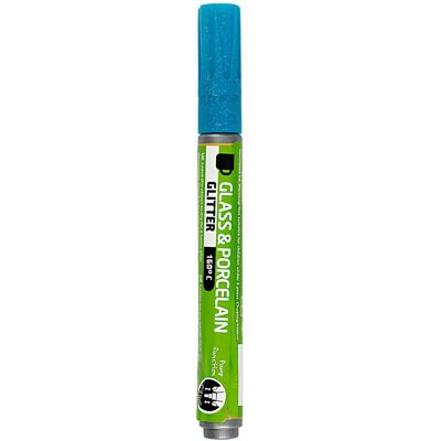 Creativ Company Glas- en porseleinstift glitter semi-dekkend - turquoise Turquoise Creativ Company Glas- en porseleinstift glitter semi-dekkend - turquoise Turquoise