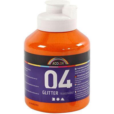 A-Color Acrylverf - oranje - glitter - Schilderen A-Color Acrylverf - oranje - glitter - Schilderen