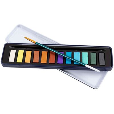 Creativ Company Aquarelset metallic kleuren - 12 kleuren Multi kleuren Creativ Company Aquarelset metallic kleuren - 12 kleuren Multi kleuren