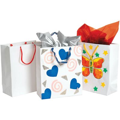 Colorations - versier je eigen cadeautasje, 24st. Wit Colorations - versier je eigen cadeautasje, 24st. Wit