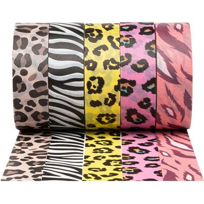 Colorations Washi Tape Dieren Patronen - 5 Rollen, 5mtr - Washi Tape Colorations Washi Tape Dieren Patronen - 5 Rollen, 5mtr - Washi Tape