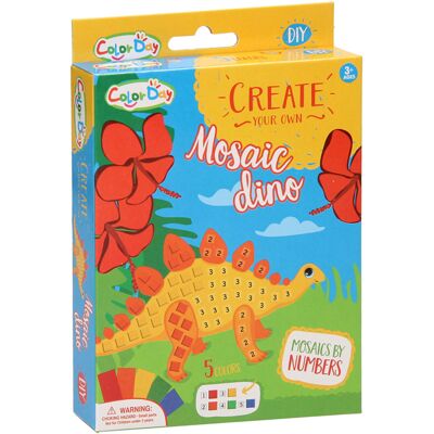 Lobbes Mozaiek dino maken Multi kleuren Lobbes Mozaiek dino maken Multi kleuren