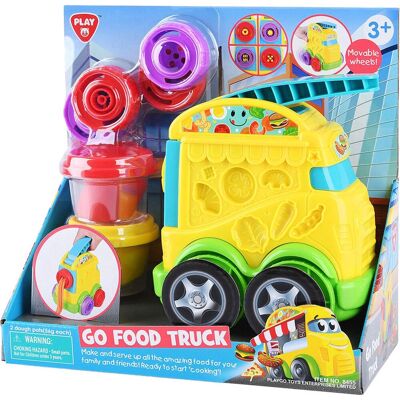 Playgo foodtruck kleiset - 2 kleipotjes Multi kleuren Playgo foodtruck kleiset - 2 kleipotjes Multi kleuren