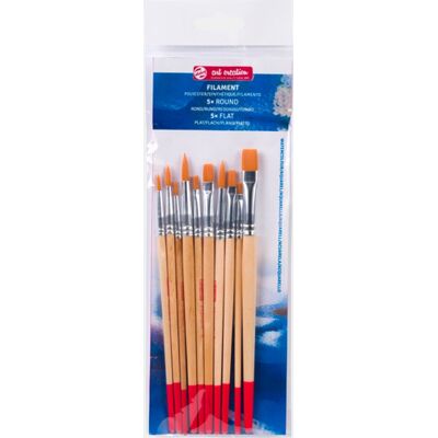 Talens Art Creation aquarelpenselen set van 10 - polyester Talens Art Creation aquarelpenselen set van 10 - polyester