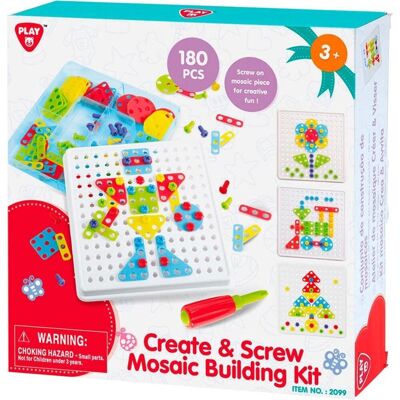 PlayGo Constructieset Mozaïek - 180 dlg. PlayGo Constructieset Mozaïek - 180 dlg.