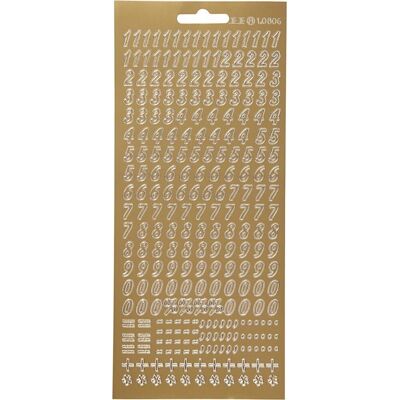 Creativ Company Stickers goud - gouden cijfers stickers - zelfklevende foliestickers met getallen - stickervellen cijfers - diy decoratie - kaarten maken - scrapbooking - 10x23 cm - 1 vel Creativ Company Stickers goud - gouden cijfers stickers - zelfklevende foliestickers met getallen - stickervellen cijfers - diy decoratie - kaarten maken - scrapbooking - 10x23 cm - 1 vel