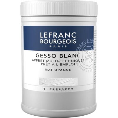 Lefranc Bourgeois Paris Lefranc bourgeois 300658 witte gesso mat - 500 ml universele primer voor acryl & olieverf canvas, hout, papier & steen Lefranc Bourgeois Paris Lefranc bourgeois 300658 witte gesso mat - 500 ml universele primer voor acryl & olieverf canvas, hout, papier & steen