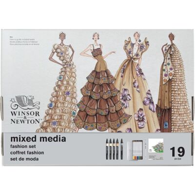 Winsor & Newton 0290199 mixed media fashion set 19-delig - promarker, kleurpotloden & fineliner Winsor & Newton 0290199 mixed media fashion set 19-delig - promarker, kleurpotloden & fineliner