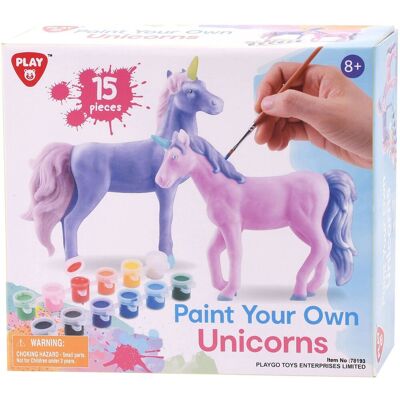 Playgo verf je eigen eenhoorns - 15dlg. Playgo verf je eigen eenhoorns - 15dlg.