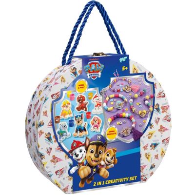 Totum Paw patrol 2-in-1 knutselkoffer - 4 armbandjes maken - 300+ kralen - 6 gipsfiguren gieten en schilderen - speelgoed kinderen - knutselen - voor meisjes en jongens - vanaf 5 jaar - Totum Paw patrol 2-in-1 knutselkoffer - 4 armbandjes maken - 300+ kralen - 6 gipsfiguren gieten en schilderen - speelgoed kinderen - knutselen - voor meisjes en jongens - vanaf 5 jaar -