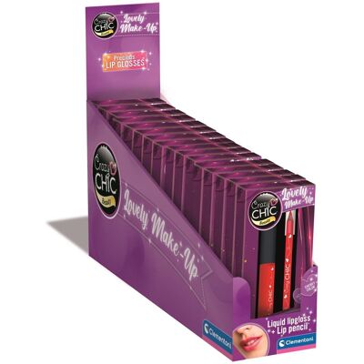 Clementoni crazy chic lipgloss en lipliner kersen rood Multi kleuren Clementoni crazy chic lipgloss en lipliner kersen rood Multi kleuren