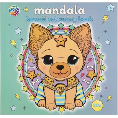 Creative Craft Group Mandala kawaii kleurboek - 20 vellen Multi kleuren Creative Craft Group Mandala kawaii kleurboek - 20 vellen Multi kleuren