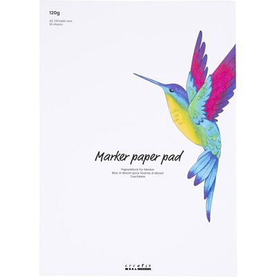 CC Hobby Papierblok - A3 Wit 120g 30 Vel - Soort Papier CC Hobby Papierblok - A3 Wit 120g 30 Vel - Soort Papier