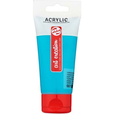 Talens Art Creation acrylverf tube van 75 ml, turkooisgroen (661) Turkooisgroen Talens Art Creation acrylverf tube van 75 ml, turkooisgroen (661) Turkooisgroen
