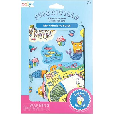 Ooly - stickiville stickers: mermade to party - scented (2 sheets & 6 die-cut) Ooly - stickiville stickers: mermade to party - scented (2 sheets & 6 die-cut)