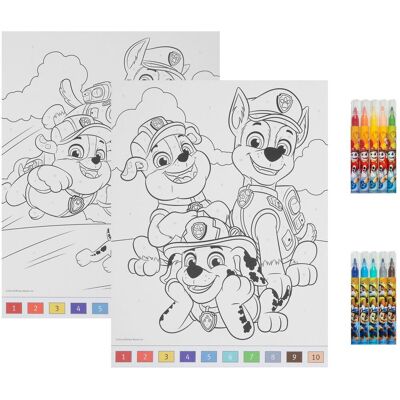 Undercover Kleuren op nummer set paw patrol Blauw Undercover Kleuren op nummer set paw patrol Blauw