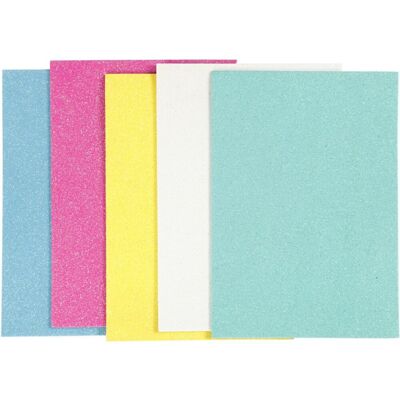 Creativ Company Cc eva foam glitter pastel a5 2mm 5 vel Creativ Company Cc eva foam glitter pastel a5 2mm 5 vel
