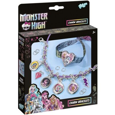 Totum Monster high bedelarmbandjes maken - 2 stuks - speelgoed kinderen - knutselen - voor meisjes - vanaf 5 jaar - Totum Monster high bedelarmbandjes maken - 2 stuks - speelgoed kinderen - knutselen - voor meisjes - vanaf 5 jaar -