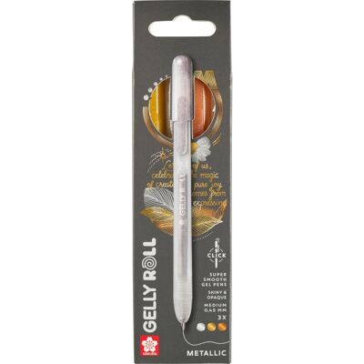 Sakura gelly roll retractable metallic set 3 (zilver-goud-koper) Sakura gelly roll retractable metallic set 3 (zilver-goud-koper)