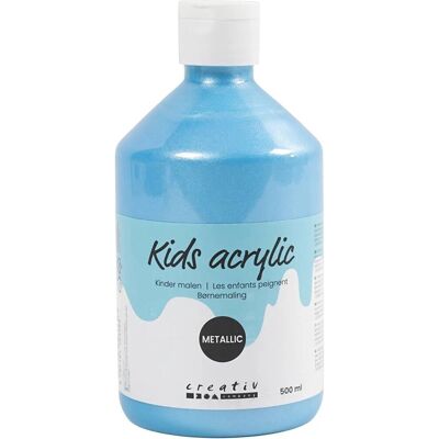 A-Color metallic acrylverf, lichtblauw, 03- metallic, 500 ml A-Color metallic acrylverf, lichtblauw, 03- metallic, 500 ml
