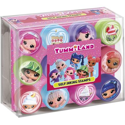 Totum Yummiland zelfinktende stempels - 12 stuks - speelgoed kinderen - knutselen - voor meisjes - ook voor kleuters - vanaf 3 jaar - Totum Yummiland zelfinktende stempels - 12 stuks - speelgoed kinderen - knutselen - voor meisjes - ook voor kleuters - vanaf 3 jaar -