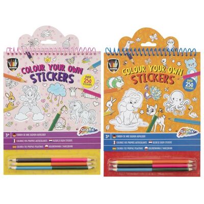 Grafix Fantasy World Eenhoorn Stickerset - Multicolor Grafix Fantasy World Eenhoorn Stickerset - Multicolor