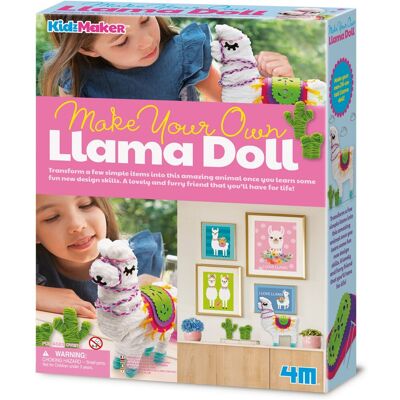 4M knutselen - maak je eigen lama pop - creatief speelgoed - hobbypakket - kidzmaker - 5 jaar 4M knutselen - maak je eigen lama pop - creatief speelgoed - hobbypakket - kidzmaker - 5 jaar