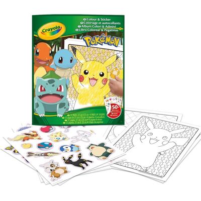 Crayola Pokémon Kleur- en Stickerschrift - Notitieboek Crayola Pokémon Kleur- en Stickerschrift - Notitieboek